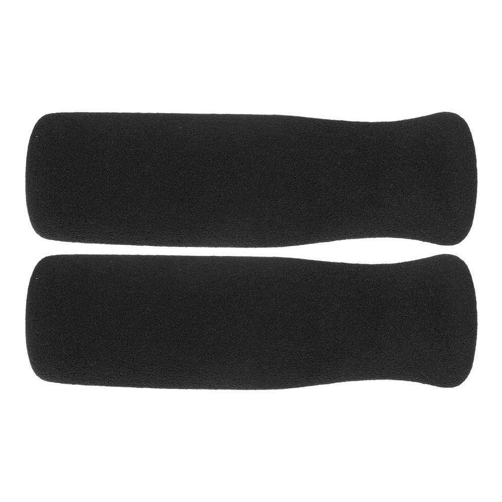 2Pcs Cane Handle Grip Replacement Black Nbr Soft Cushion with Nonslip Texture