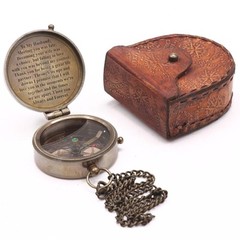 RII to My Husband I Love You, Brass Compass Engraved Gifts for Men, Bronze Gi…