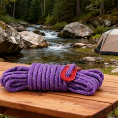 Portable 4mm by 4m Camping Rope with Reflective Features and Adjustable Length