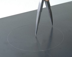 Steel compass C 10cm 77517
