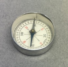 Vintage Small Tin Compass Japan