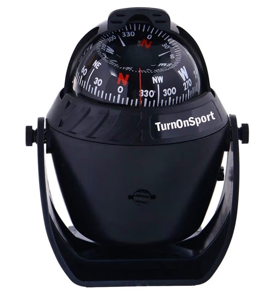 Marine Boat Compass – Dash Mount Suction Navigation – Illuminated Dashboard Comp
