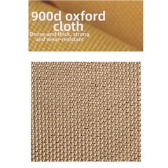 Waterproof Handheld Tent Peg Bag 42x15cm 900D Oxford Fabric 21cm Webbing Handle