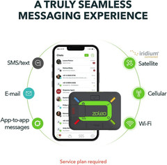 Satellite Communicator – Two-Way Global SMS Text Messenger & Email, Emergency SO
