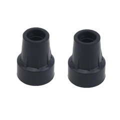 1Pc-3Pcs Rubber Walking Hiking Stick Metal Ferrule Bottom End Cover Cane Crutch