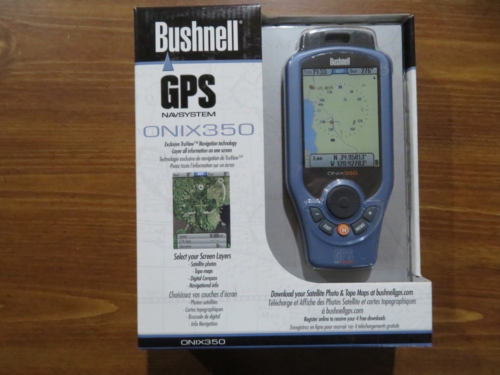 BRAND NEW, SEALED Bushnell ONIX 350 handheld GPS Navsystem – Don’t get lost !