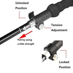 Walking Stick – Collapsible Trekking Pole for Men and Women7075 Aluminum Hiki…