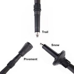 Travel Folding Trekking Hiking Pole with Carrying Case,Collapsible Cane Adjus…
