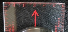Vintage “Coleman” Compass Camping Tool Magnifier Ruler Clear Must Have Taiwan