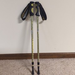 Mountainsmith Rambler 7075 Aluminum Trekking Poles Twist Lock Citron Green Pair