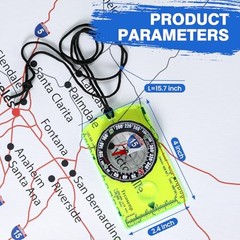 Magnetic Hiking Compass Small Survival Orienteering