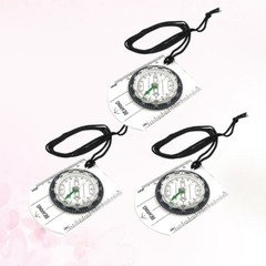 3Pcs Orienteering Compass for Off-road Work Hiking Outfit Metal