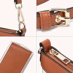 Clear Bag for Stadium Events, Clear Purse for Women Brown