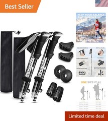 Ultra Lightweight 7075 Aluminum Trekking Poles – Collapsible & Durable Design