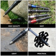 8Pcs Carbon Tungsten Steel Trekking Pole Accessories Durable for Hiking Use