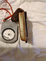 Vintage survey citing compass Suunto KB14-360 compass With leather Case tether