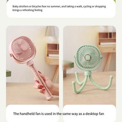 Adjustable Speed Fan Battery Powered Fan Detachable Design Baby Comfort