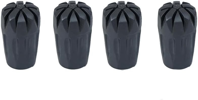Walking Stick Tips Rubber 4pcs Trekking Pole Tips Replacement- Rubber Feet for