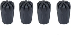 Walking Stick Tips Rubber 4pcs Trekking Pole Tips Replacement- Rubber Feet for