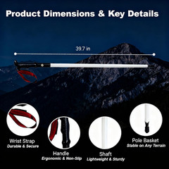 The New LED Illuminated Hiking Poles Launched in 2026 Are Suitable for Night Hik