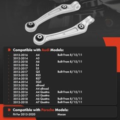 2 x Front Forward Lower Control Arm, with Bushing, Compatible with Audi A4,