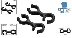2Pcs Trekking Pole Clips – Durable Plastic Hiking Stick Connectors for Outdoo…