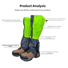 Oxford Cloth Shoe Covers Waterproof for Snow Sand Hiking and Trekking Use