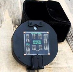 Brunton Pocket Transit Compass With Leather Pouch