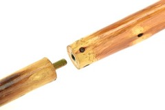 SE 3 Piece 55″ Detachable Wood Walking/Hiking Stick – Asian 55″, Brown