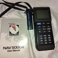 Magellan GPS NAV 5000A Handheld GPS for Aviation with handbook & bnc cable