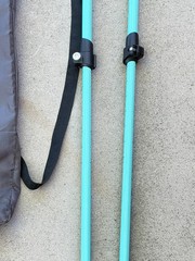 Set of Trail Buddy Trekking Poles 105-135CM Aqua Blue W/Bag – 11P