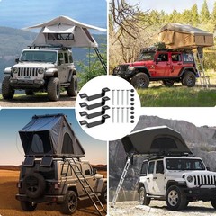 Roof Top Tent Mounting Clamp 4pcs U Bracket for Jeep Roof Rack Rustproof