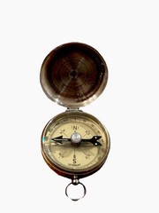 Vintage Compass With Lock and Direction Arrow Made in Germany Liquid Filled PIC