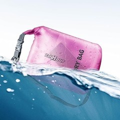 Waterproof Dry Bag – Roll Top Transparent Storage 2L Pink