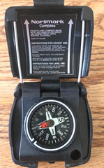 Vintage Normark Pocket Lapel Compass model PL 180 Liquid Filled Made in Finland