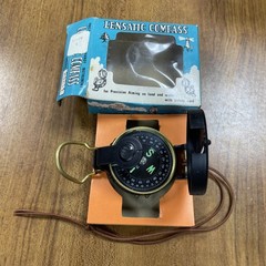 VINTAGE Lensatic Engineer Compass Your Direction Protector W Original Box 1960’s