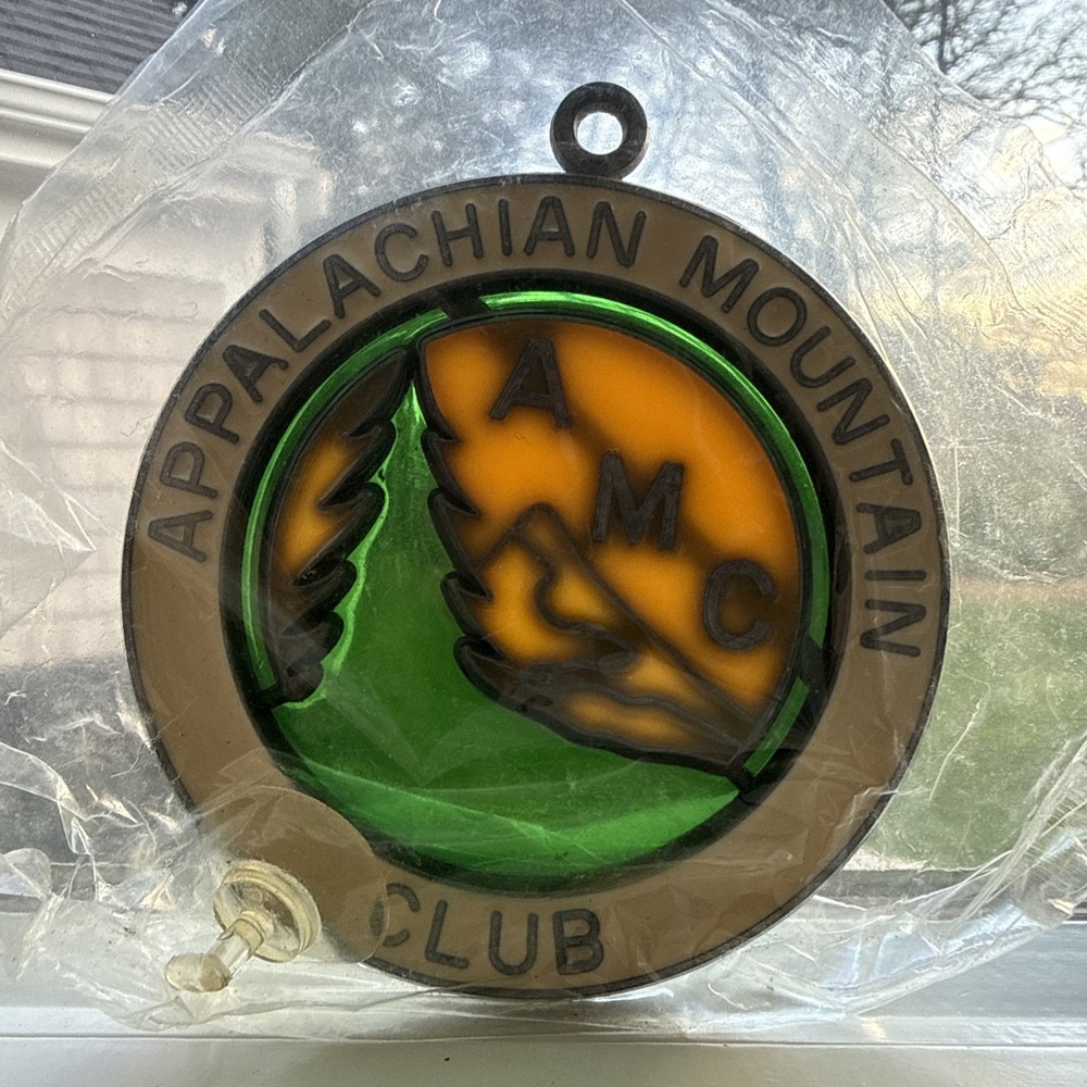 Vintage Appalachian Mountain Club Sun Catcher Old Logo Collectible NOS