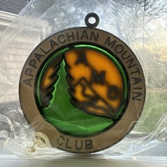 Vintage Appalachian Mountain Club Sun Catcher Old Logo Collectible NOS