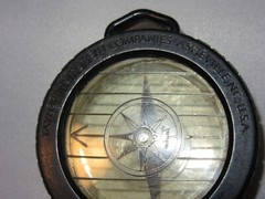Taylor Instruments, Asheville NC Hand Held Compass Key Chain Vintage 1960’s