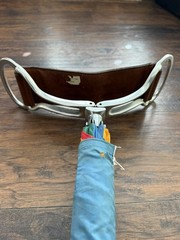 Rare Vintage Umbrella Walking Stick Shooting Stick Seat Multi-Function Hunting
