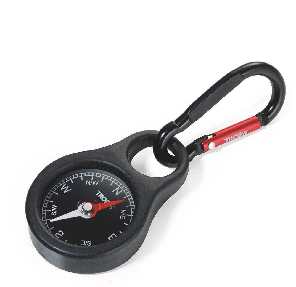 Troika WEGWEISER, Pocket Compass with Carabiner