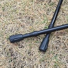 Walking Stick Tips Rubber 4pcs Trekking Pole Tips Replacement- Rubber Feet for