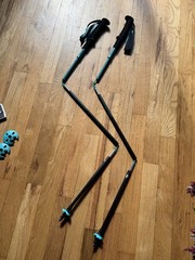BLACK DIAMOND distance carbon Z DEMO trail run poles ultralite 3 section 105 cm