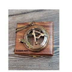 Engraved Sundial Compass Anniversary Gift, Vintage Style Compass, Christmas Gift