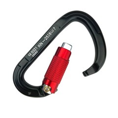 Heavy Duty 25kn Carabiner Twist Gate Auto Locking Aluminum D Ring Climbing