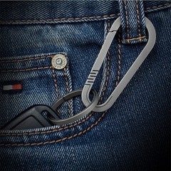 Keychain Carabiner Lightweight Alloy for Outdoor Backpack Hanging Buckle
