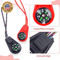 Mini Compass for Kids Compass Keychain，Button Compass Bulk Kit，Paracord Hiking S