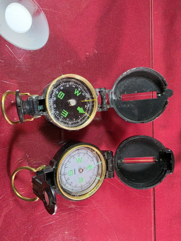 VTG Lensatic Compass Lot Engineer Directional Compass & Taiwan Lensatic Compass