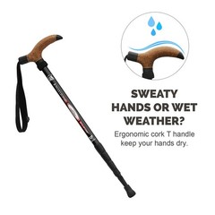 Ultralight Collapsible Aluminum Alloy Quick Lock Trekking Pole Anti-Shock
