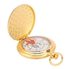 Portable Brass Folding Compass Compact Tool For Outdoor Activities Premium